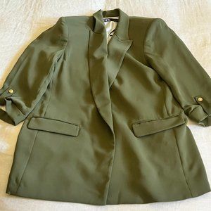 ZARA | Women's Olive Blazer Size L